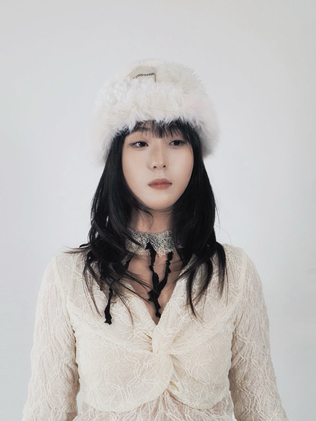 Patchwork fur hat