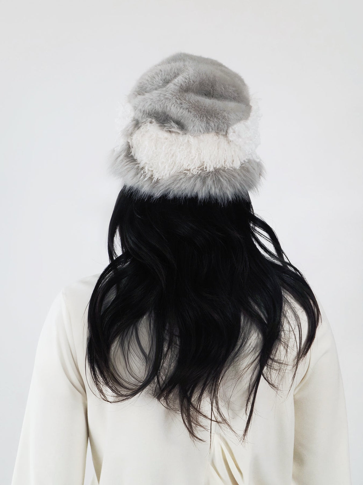 Patchwork fur hat