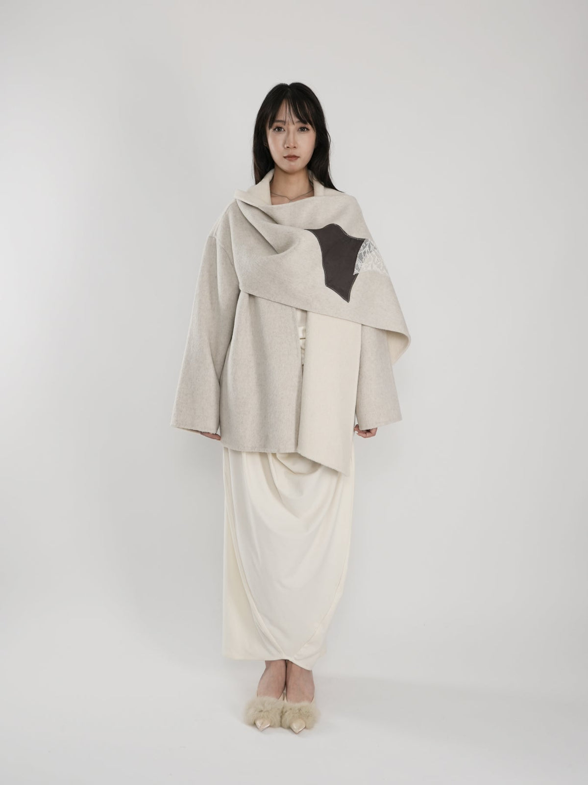 Double-sided cashmere coat