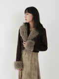 Pleated Frayed Suit