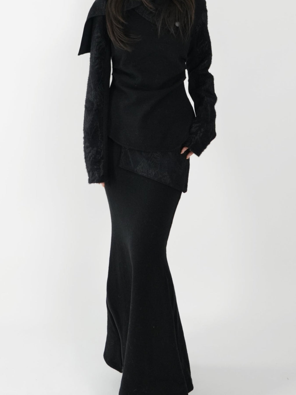 Zipper Half Skirt