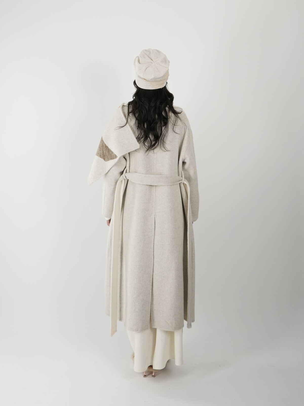 Double-sided scarf coat