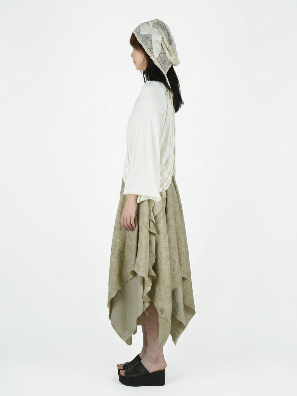 Turtleneck pullover sweatshirt