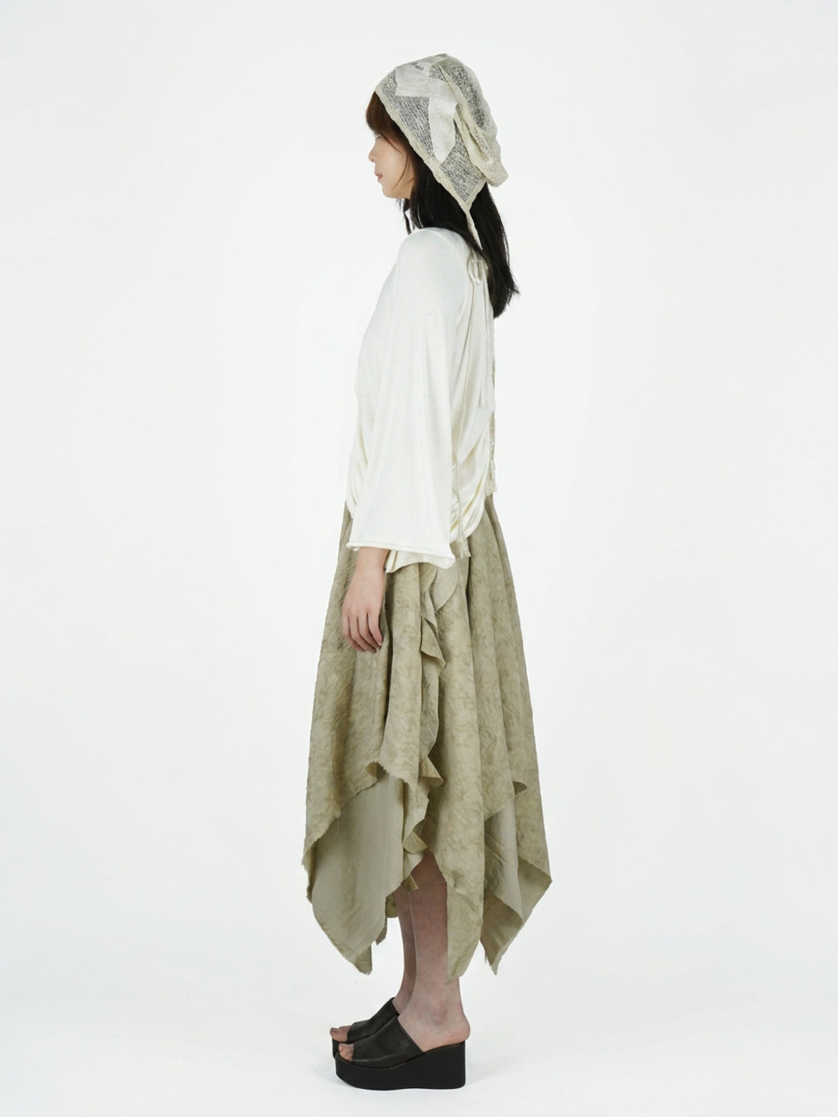 Turtleneck pullover sweatshirt