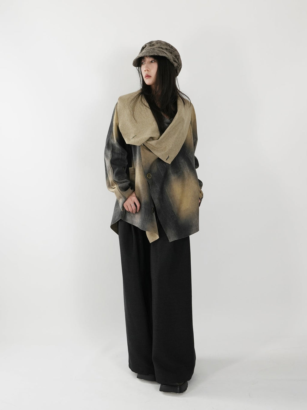 Waist-tie Wide-leg Pants
