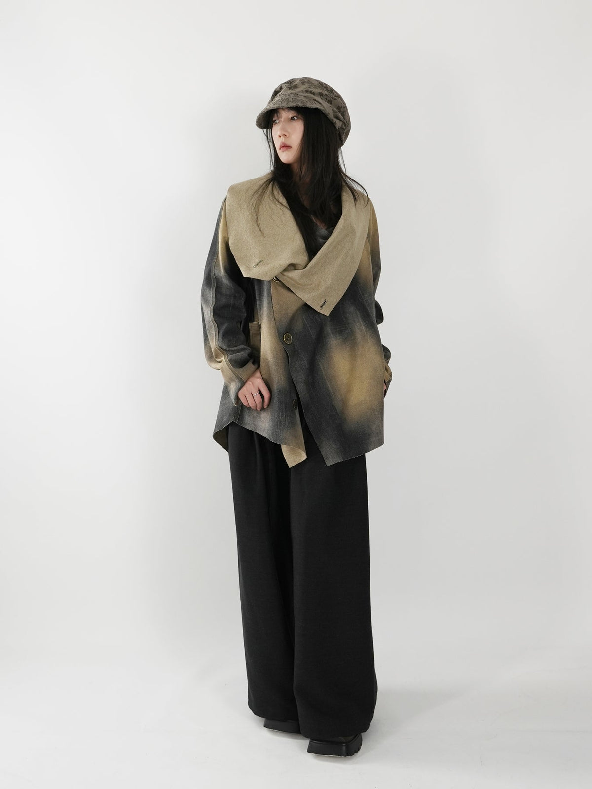 Waist-tie Wide-leg Pants