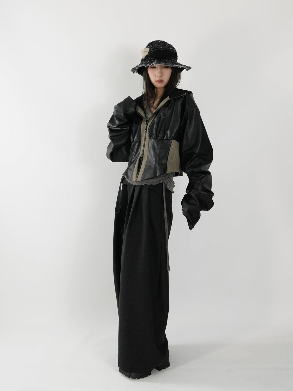 Waist-tie Wide-leg Pants
