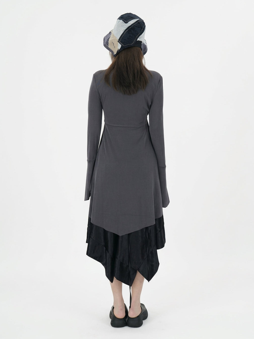 Drawstring ruffled top