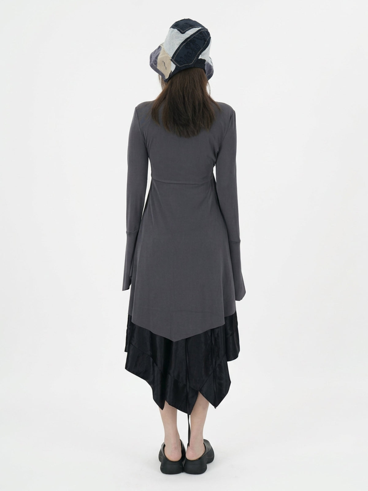 Drawstring ruffled top