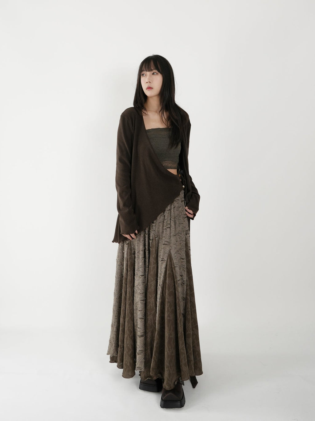 Waist-cinched Sash Blouse
