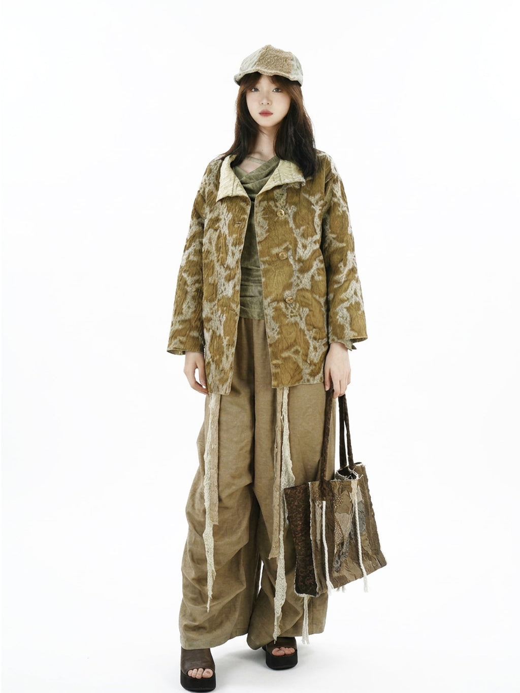 Double-sided coat for autumn and winter