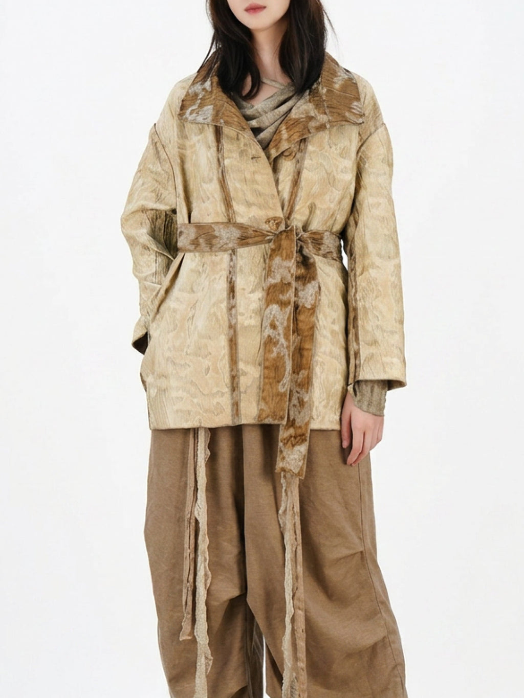 Double-sided coat for autumn and winter