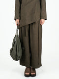 Brown straight-leg pants