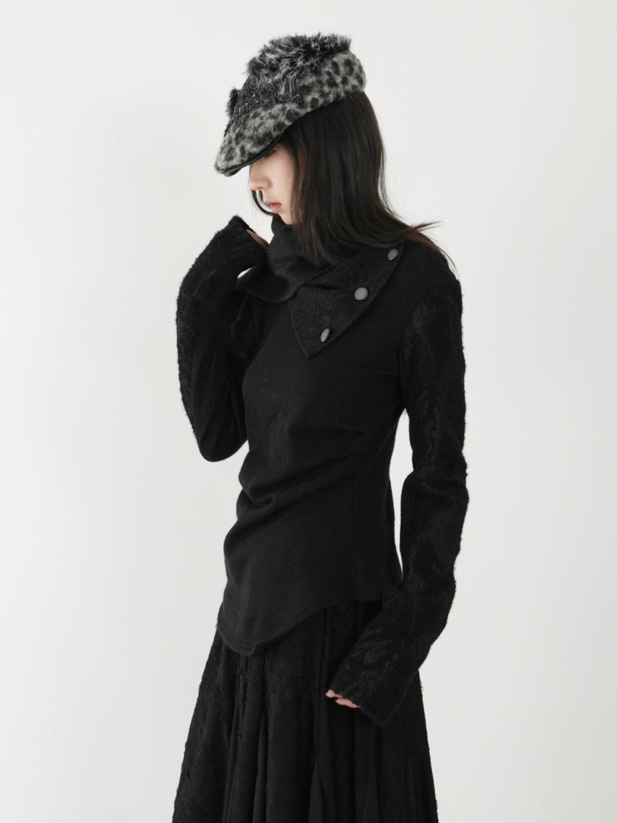 Scarf  pullover top