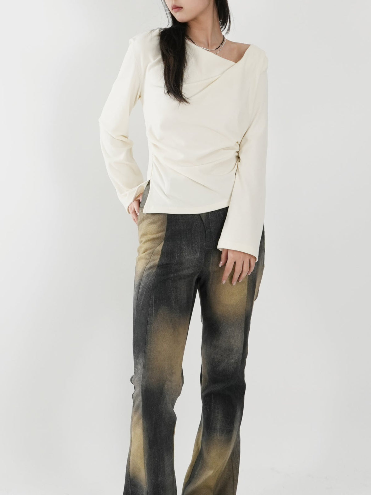 Asymmetric Suit Top