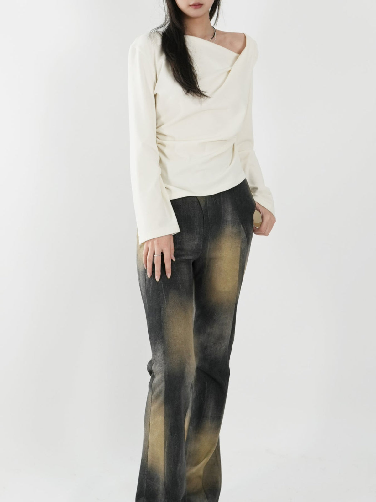 Asymmetric Suit Top