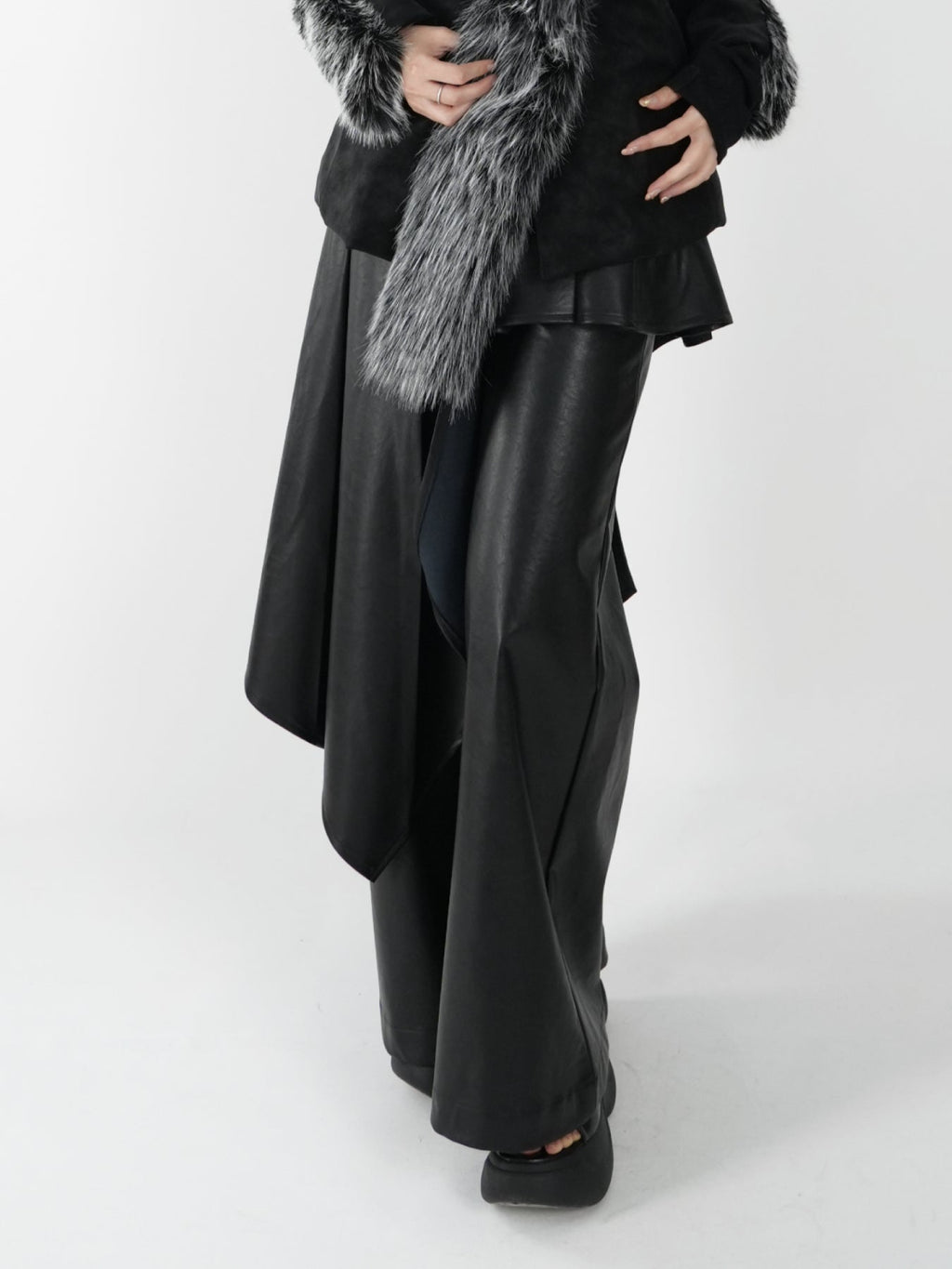 Pleated Midi Skirt