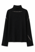 Openwork Lace Knit Top