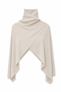 Mock-Neck Magnolia Shawl