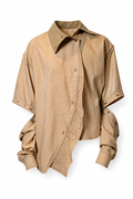 Asymmetric Textured Cut Top