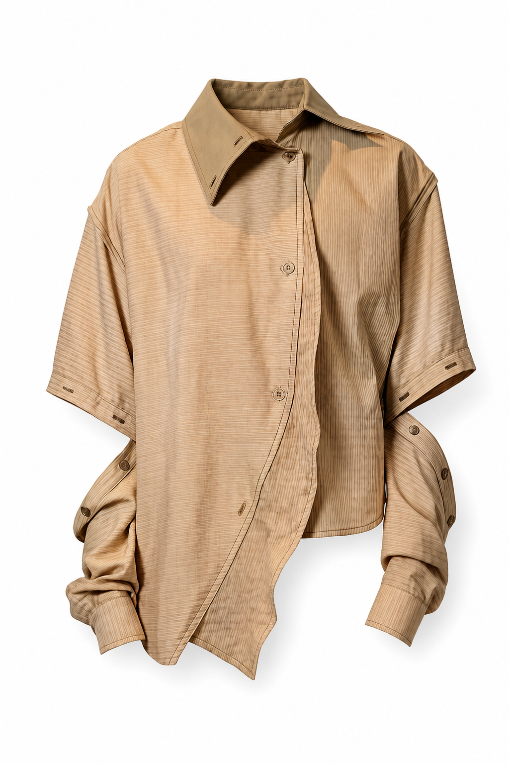 Asymmetric Textured Cut Top