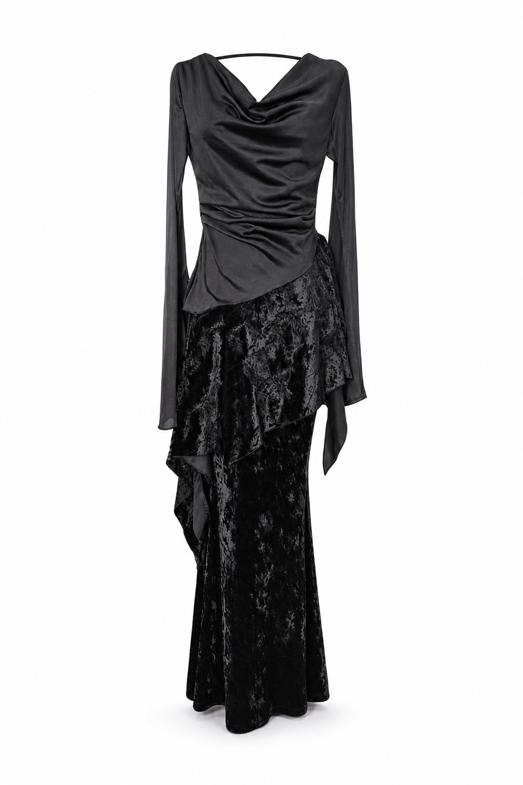 Lace Fitted Maxi Dress