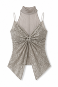 Tie-Strap Gauze Camisole