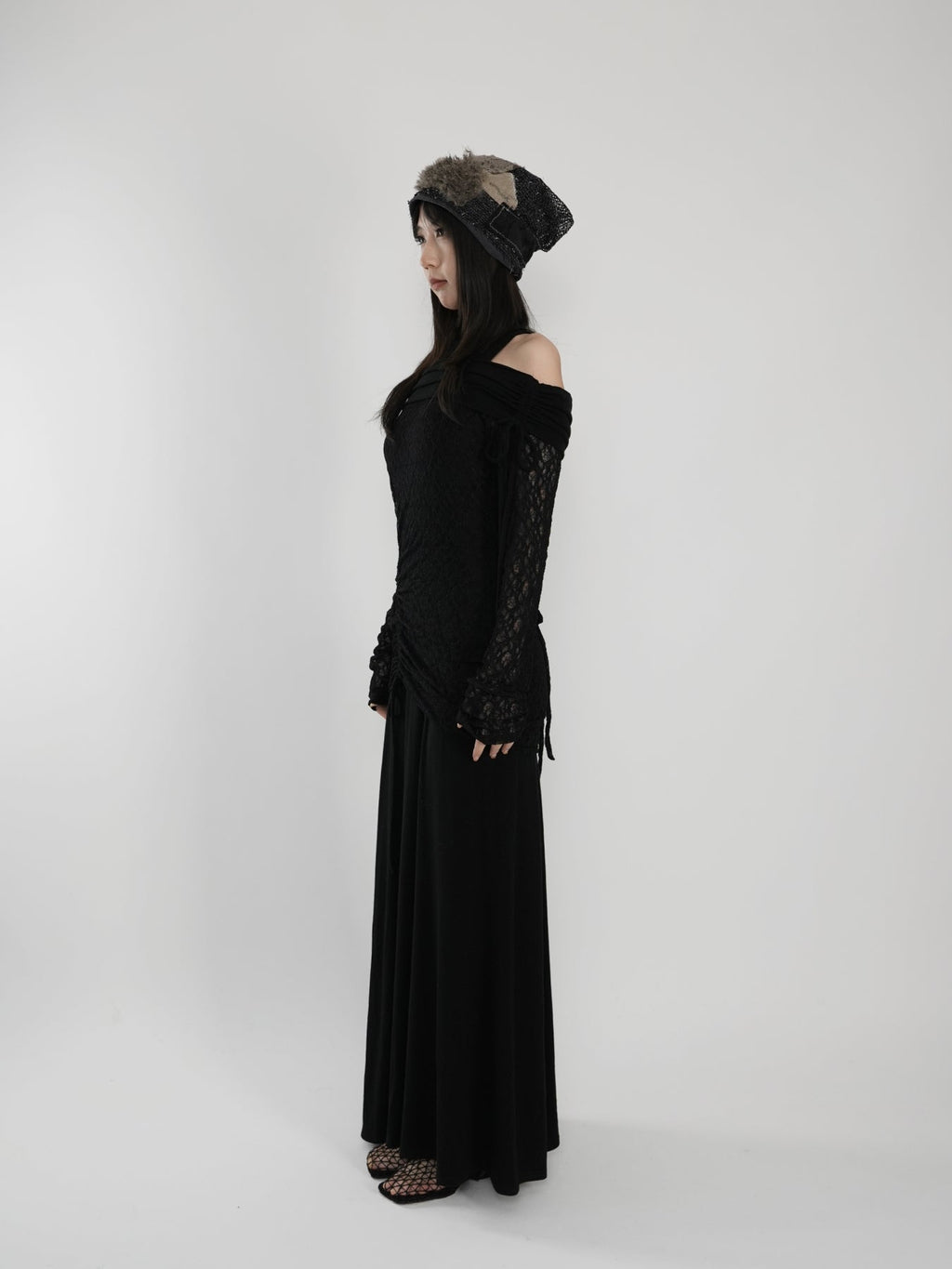 Fish Tail One-Shoulder Dress