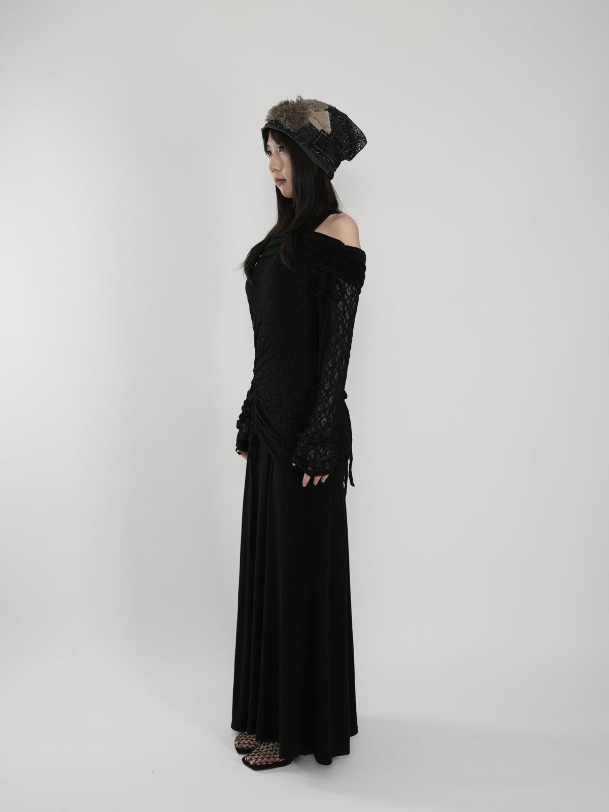 Fish Tail One-Shoulder Dress